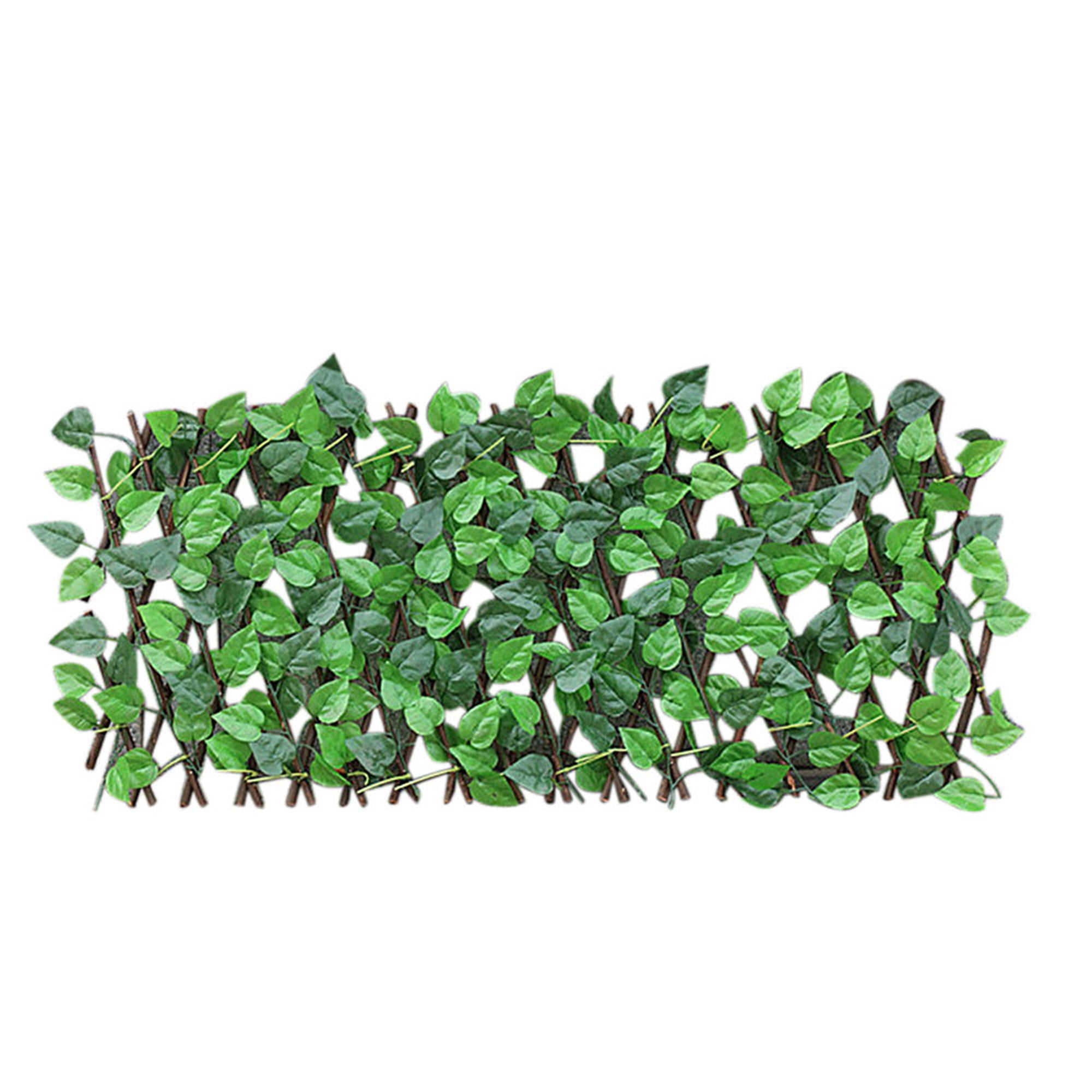 Artificial Garden Fence Eco-Friendly Stretchable Decoration Green Wall for Home Balcony Restaurant