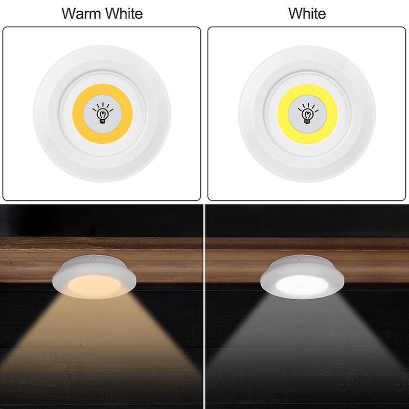 Led Light Cob Under Cabinet Light Night Light Wireless Remote Control Dimmable Wardrobe Lamp 3w Super Bright Closet Lighting