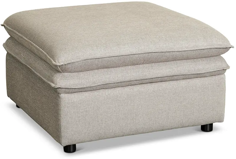 Biggie Linen Ottoman