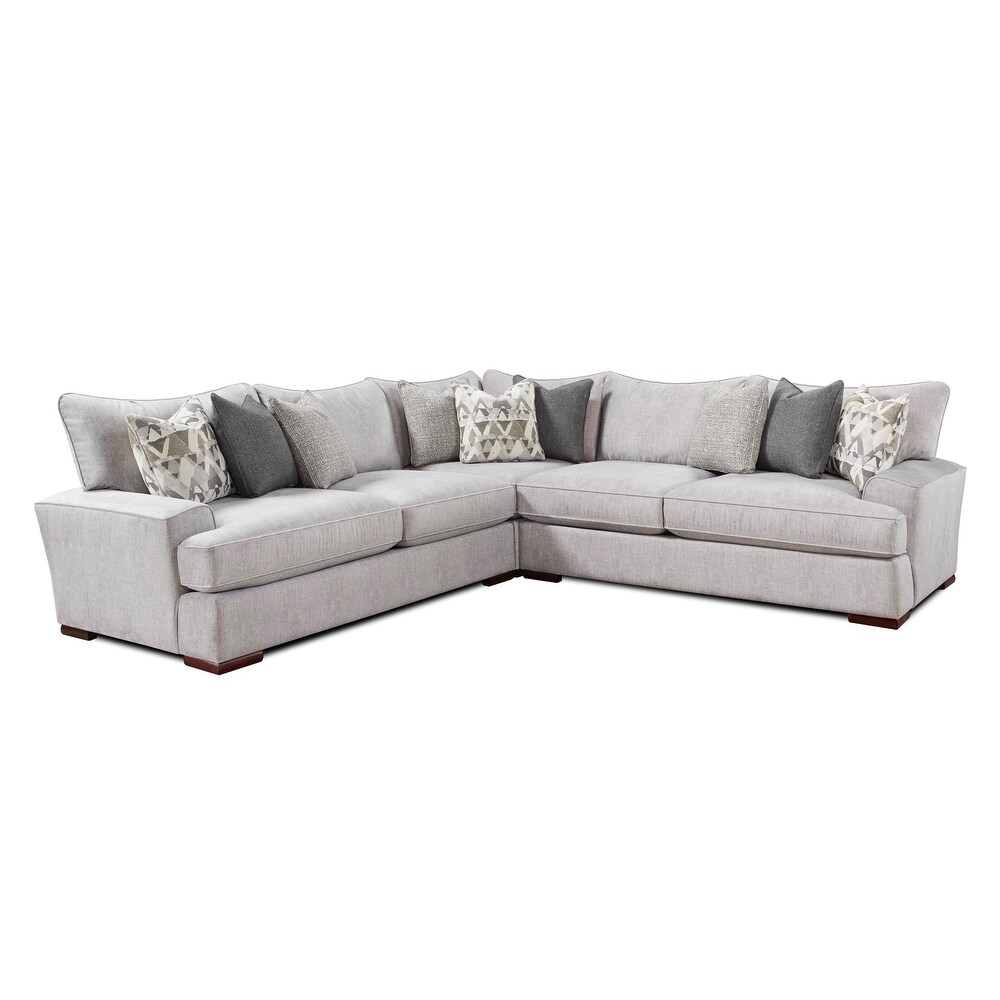 Alton Silvertone Stationary Sectional Sofa