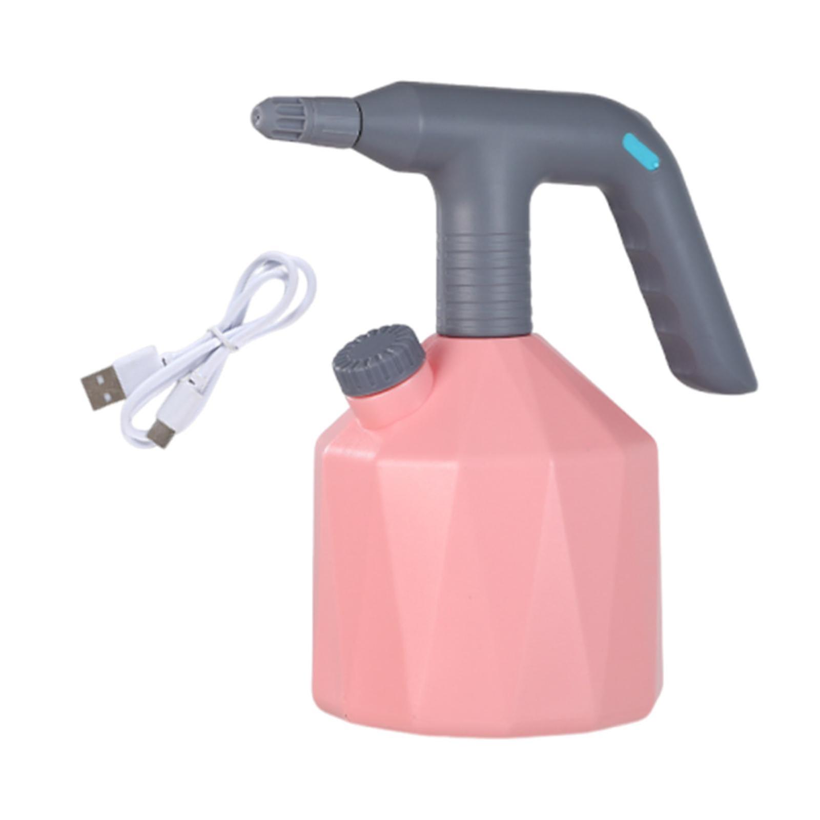 Electric Sprayer Water Sprayer Bottle For Vegetable Indoor/outdoor Gardening Pink 1.6l