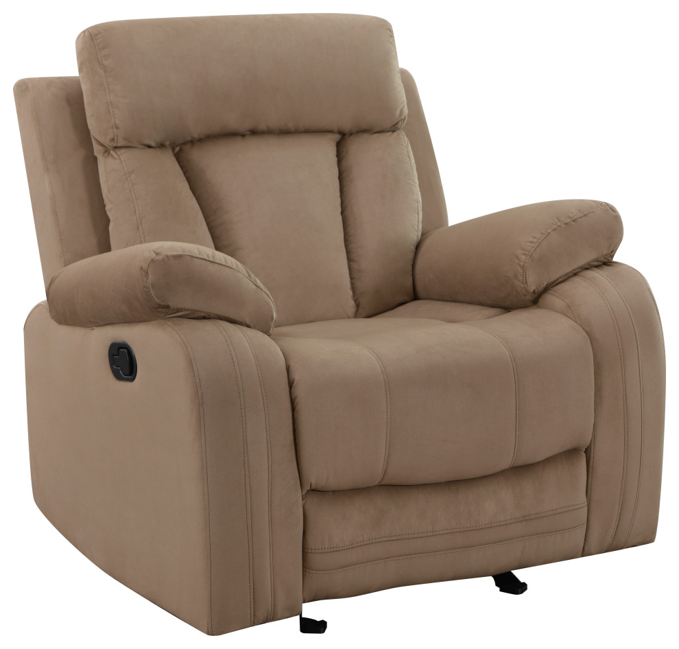 Axel Contemporary Microfiber Recliner  3 Piece Set   Contemporary   Living Room Furniture Sets   by Luxuriant Furniture  Houzz