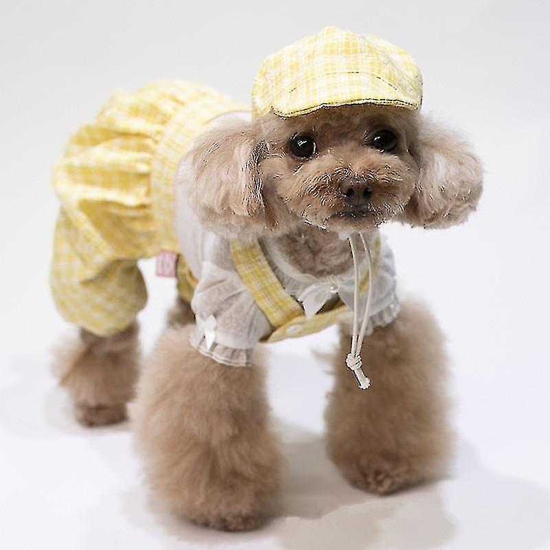 Naiwang Dog Clothes Jumpsuit Pants Hats Huahua Yorkshire Clothing S Dog Costume Overalls Pomeranian Poodle A