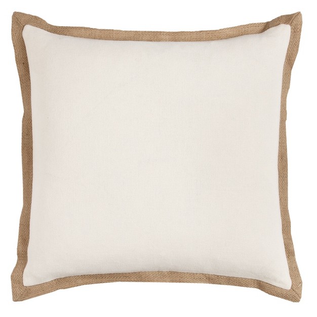 Oversize Poly Filled Solid Square Throw Pillow With Framed Edges Rizzy Home