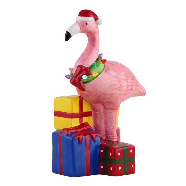 Ceramic Beach Flamingo