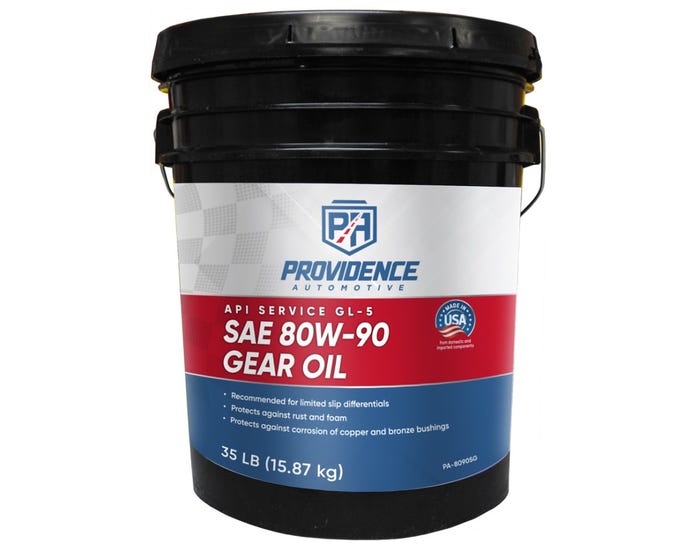 Providence Automotive Premium Multi-Purpose Gear Oil 80W/90， 5 Gallon - PA-80905G