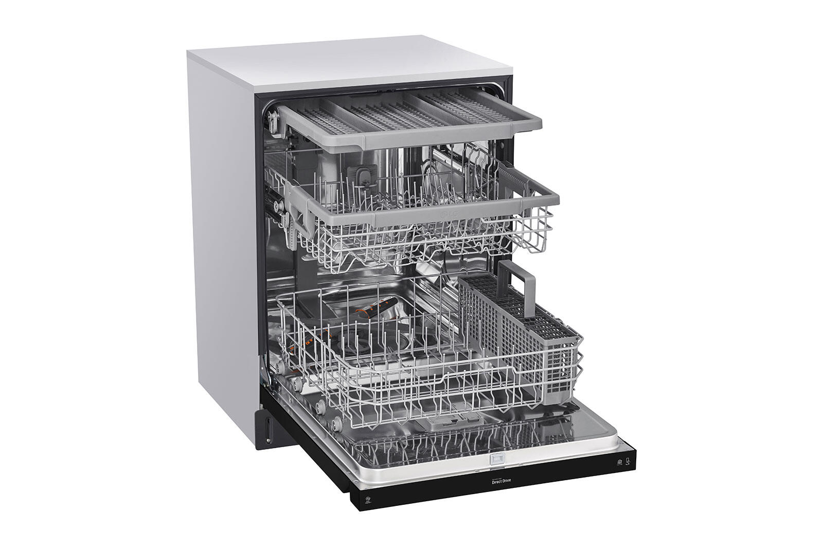 Lg LDFN4542B Front Control Dishwasher With Quadwash™ And 3Rd Rack