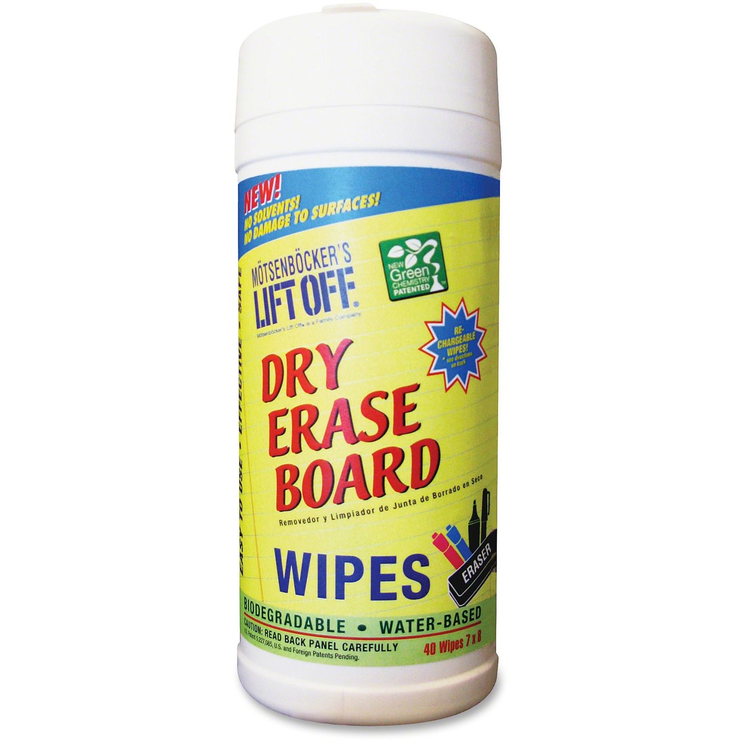 Lift Off Dry Erase Board Wipes by Motsenbocker's Liftoff MOT42703EACH