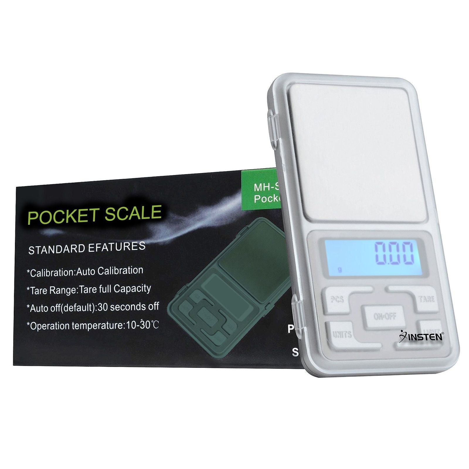 Insten Pocket Jewelry Scale Digital 0.01 g gram 200g Kitchen Food Small Mini Scale Weight Scale, Tare Fuction, 4 unit selection: g tl oz ct