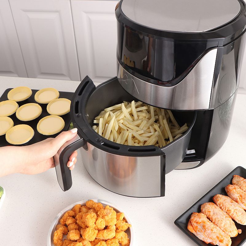 Uber Appliance Air fryer XL Premium - 5QT Stainless Steel Digital Controls