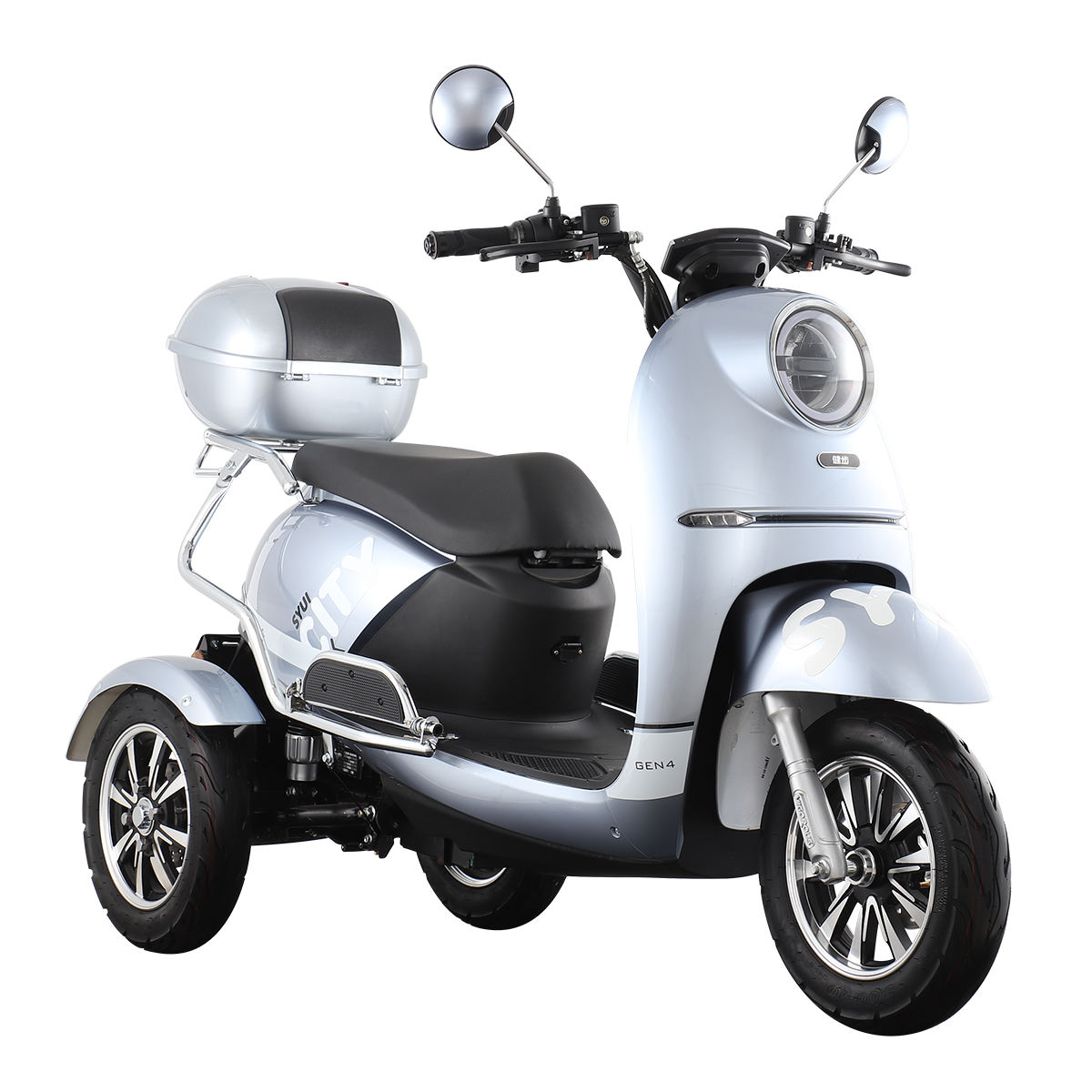 Best Safety and Popular Adult three wheel Electric Tricycles Electric Bike Cheap Electric Scooter Manufacturers