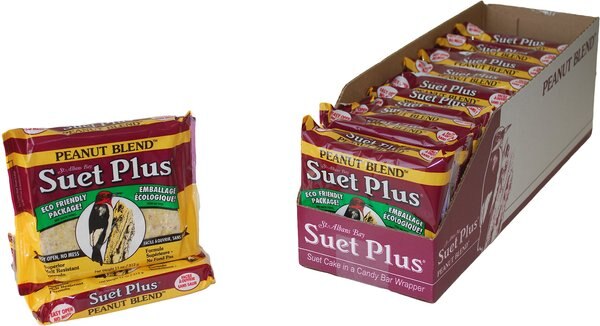 St. Albans Bay Suet Plus Peanut Blend Suet Wild Bird Food， case of 12