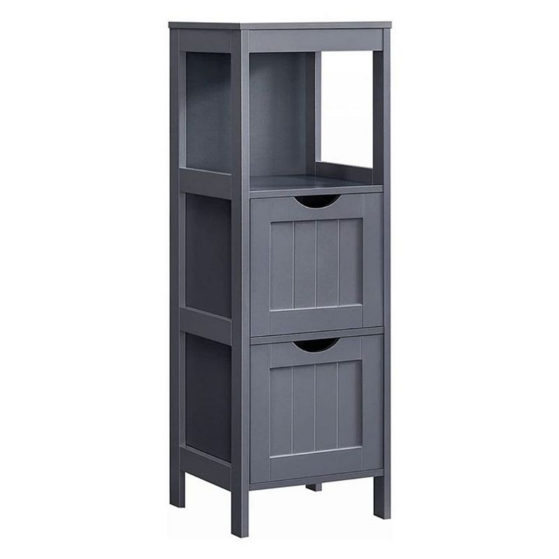 BreeBe Bathroom Floor Cabinet Gray