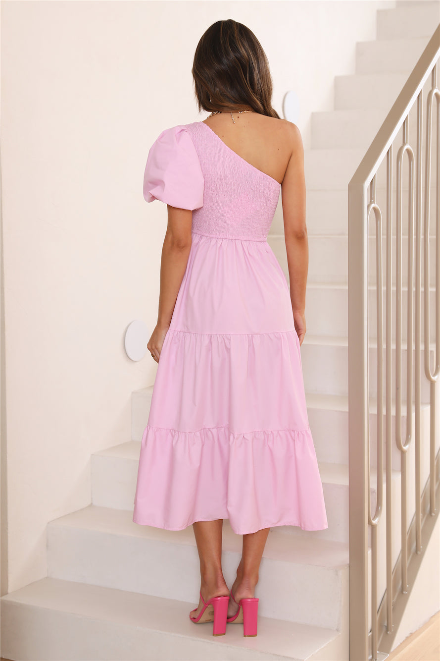 Beauty Is You Midi Dress Pink