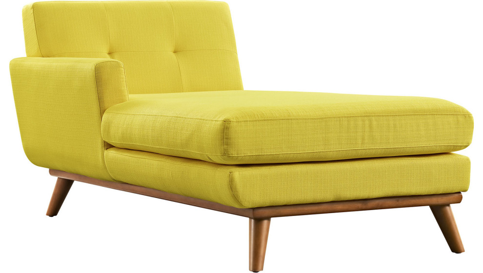 Jayden Upholstered Chaise   Midcentury   Indoor Chaise Lounge Chairs   by HedgeApple  Houzz
