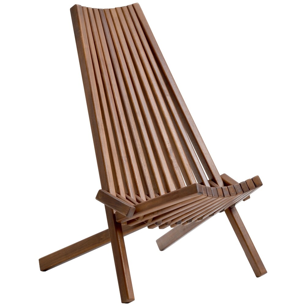 Outdoor Folding Acacia Wood Chair Stylish  Comfortable and Portable