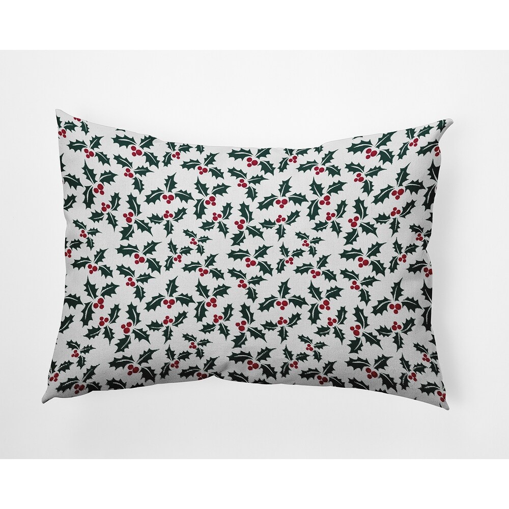 Holly Bush Accent Pillow