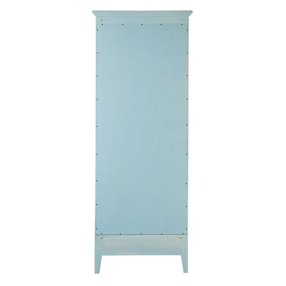 Home Decorators Collection Chennai 25 in. W Linen Cabinet in Blue Wash CIBWL2465