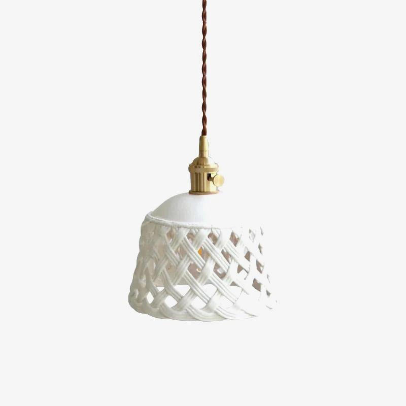 Openwork Ceramic Pendant Lamp