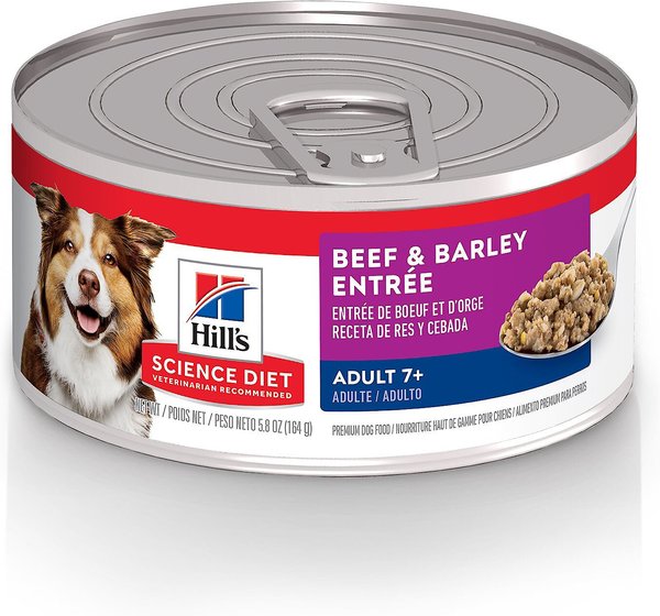 Hill's Science Diet Adult 7+ Beef and Barley Entree Canned Dog Food