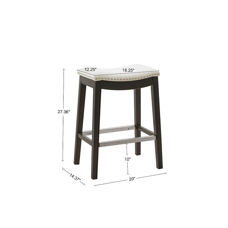 Madison Park Nomad 27 Saddle Counter Stool