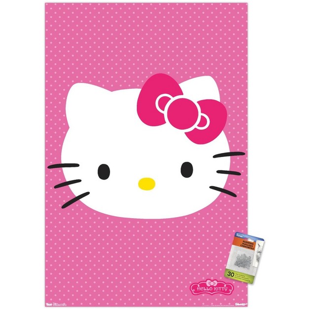 Trends International Hello Kitty Face Unframed Wall Poster Prints