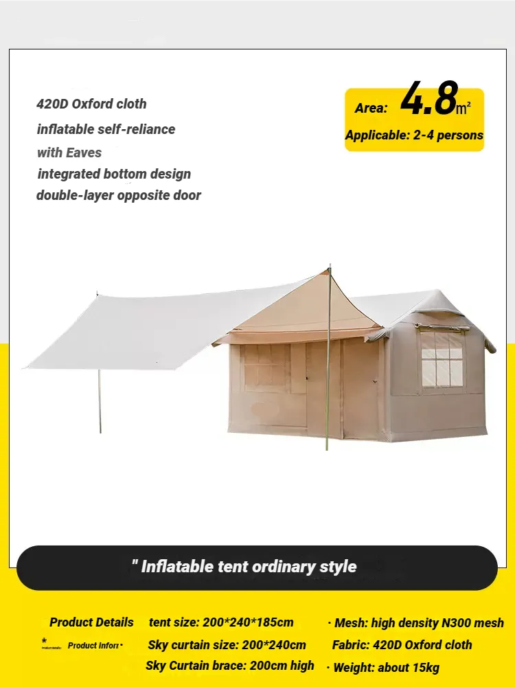 stretch outdoor camping outdoor heavy duty camping tent waterproof automatic tent house tentes de camping gear