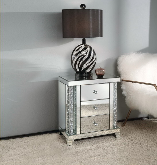 Acme 82779 Noralie Accent Table  Mirrored