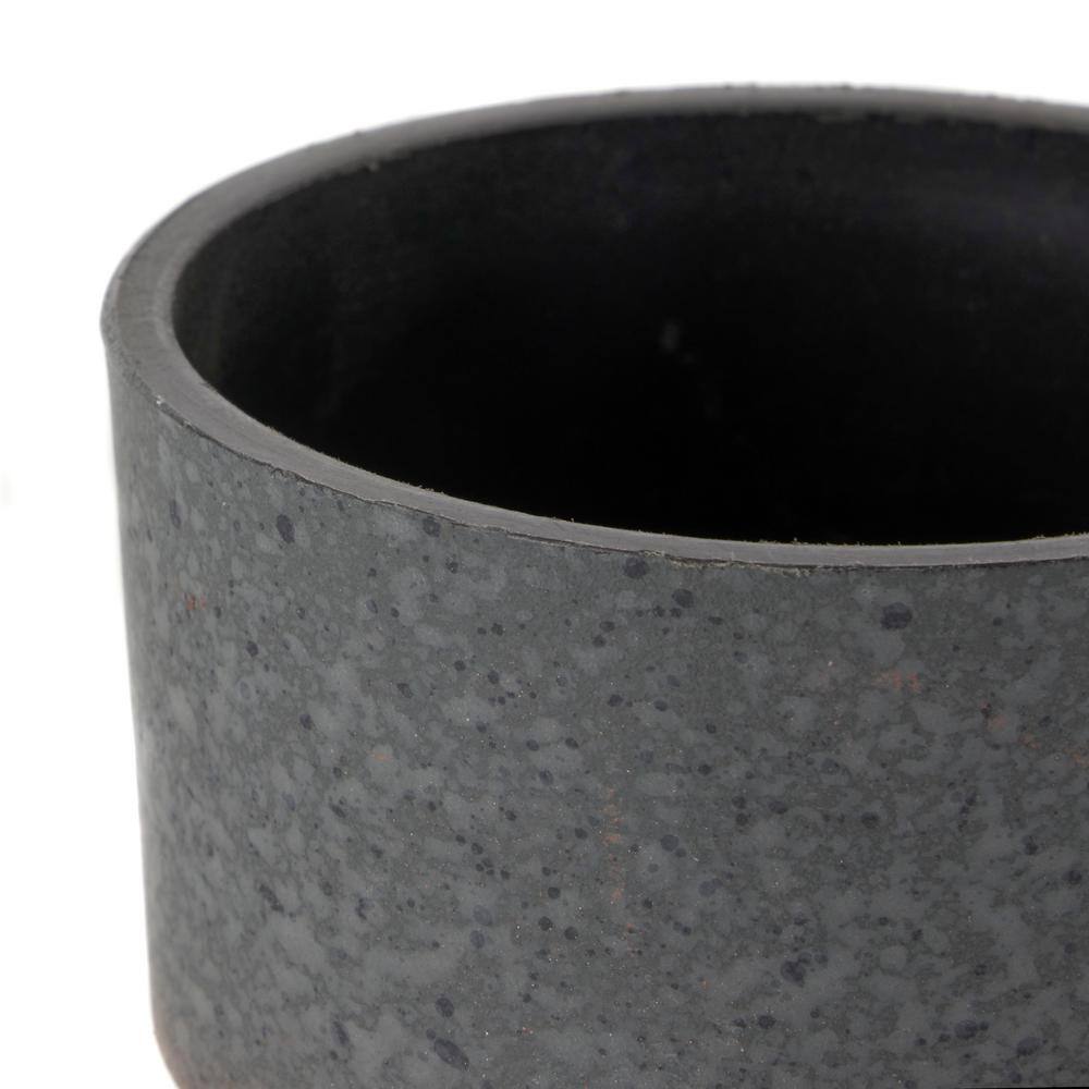 Vigoro 3 in. Nix Faux Concrete Small Gray Plastic Pot (3 in. D x 2.5 in. H) with Drainage Hole SSP03000K20