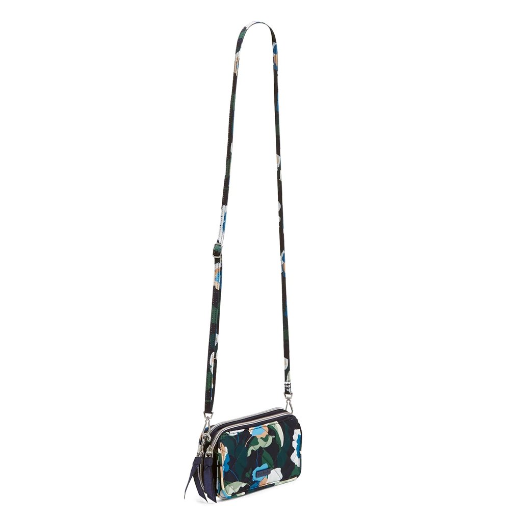 Vera Bradley  Rfid All In One Crossbody Bag In Immersed Blooms