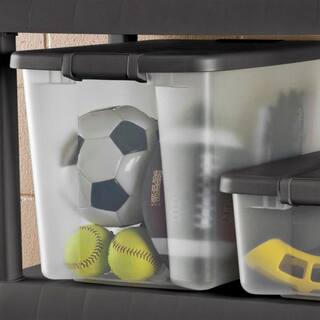 Sterilite 50 Qt. Clear Latched Plastic Storage Container (6-Pack) 6 x 19373V06