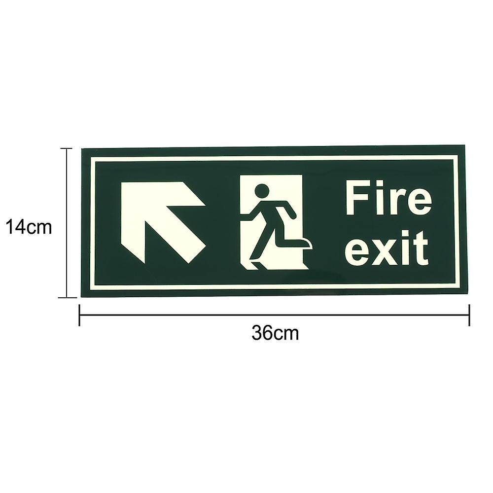 Fire Safety Exit Sign Warning Guidance Signage Luminous For Stairway Hallway Hotel Basement Use  5