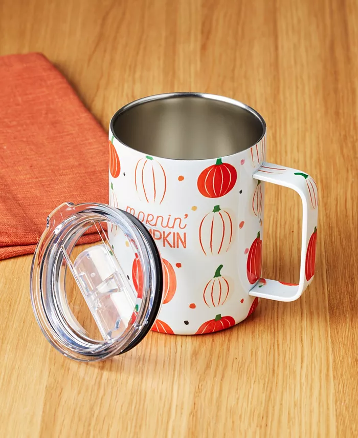 Cambridge Morning Pumpkin Insulated Coffee Mug 16 oz