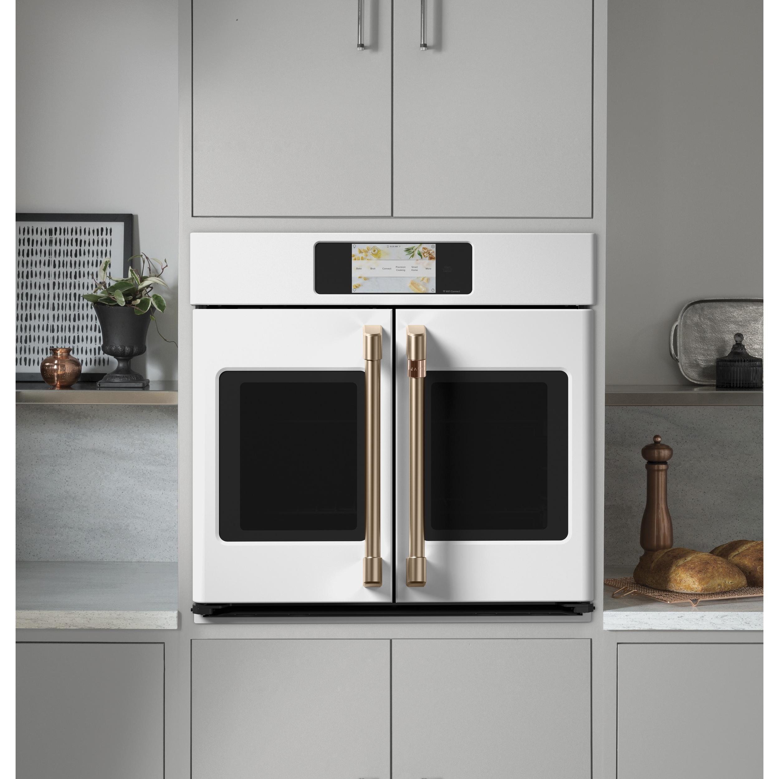 Caf¨¦ 30-inch, 5.0 cu.ft. Built-in Single Wall Oven with True European Convection with Direct Air CTS90FP4NW2