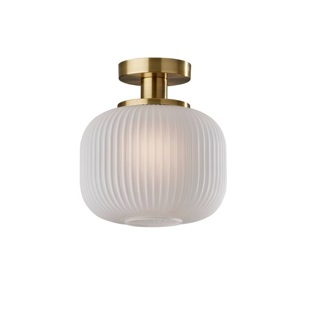 Hazel Flush Mount Pendant Antique Brass Adesso