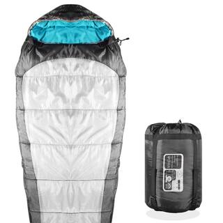 KHOMO GEAR 3-Season Mummy Style Sleeping Bag in Gray GER-1134