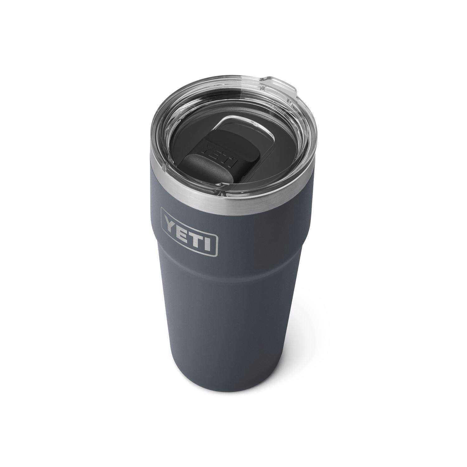 YETI Rambler 16 oz Charcoal BPA Free Stackable Pint