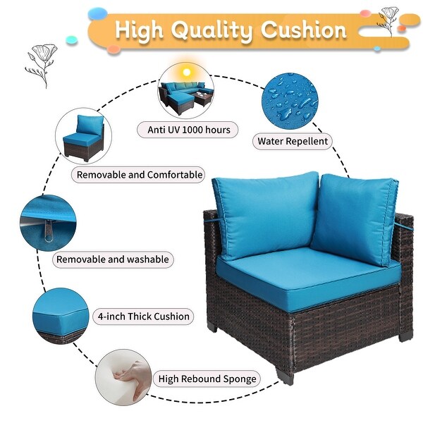 7piece Outdoor Garden Patio Sofa Set