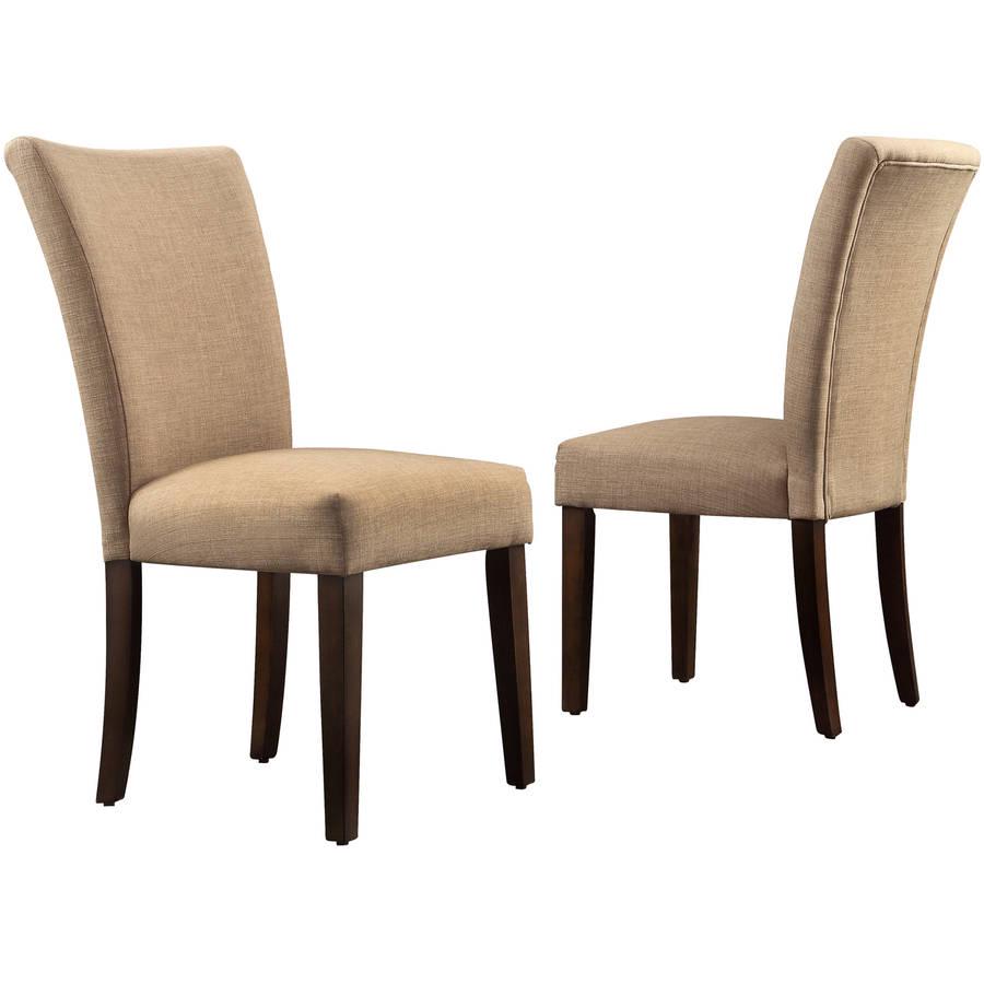 Ayana Linen Parson Chair， Set of 2， Light Brown