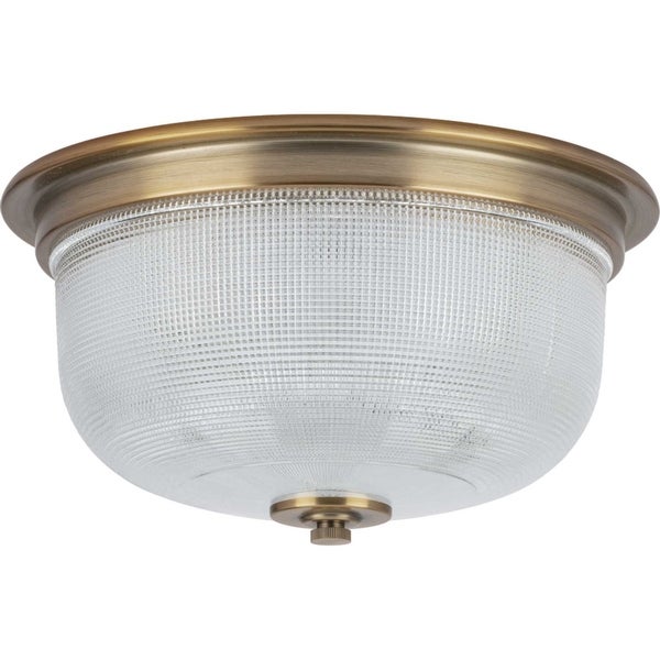 P3740 Archie 2 Light 12 Wide Flush Mount Bowl Ceiling Fixture - Brass