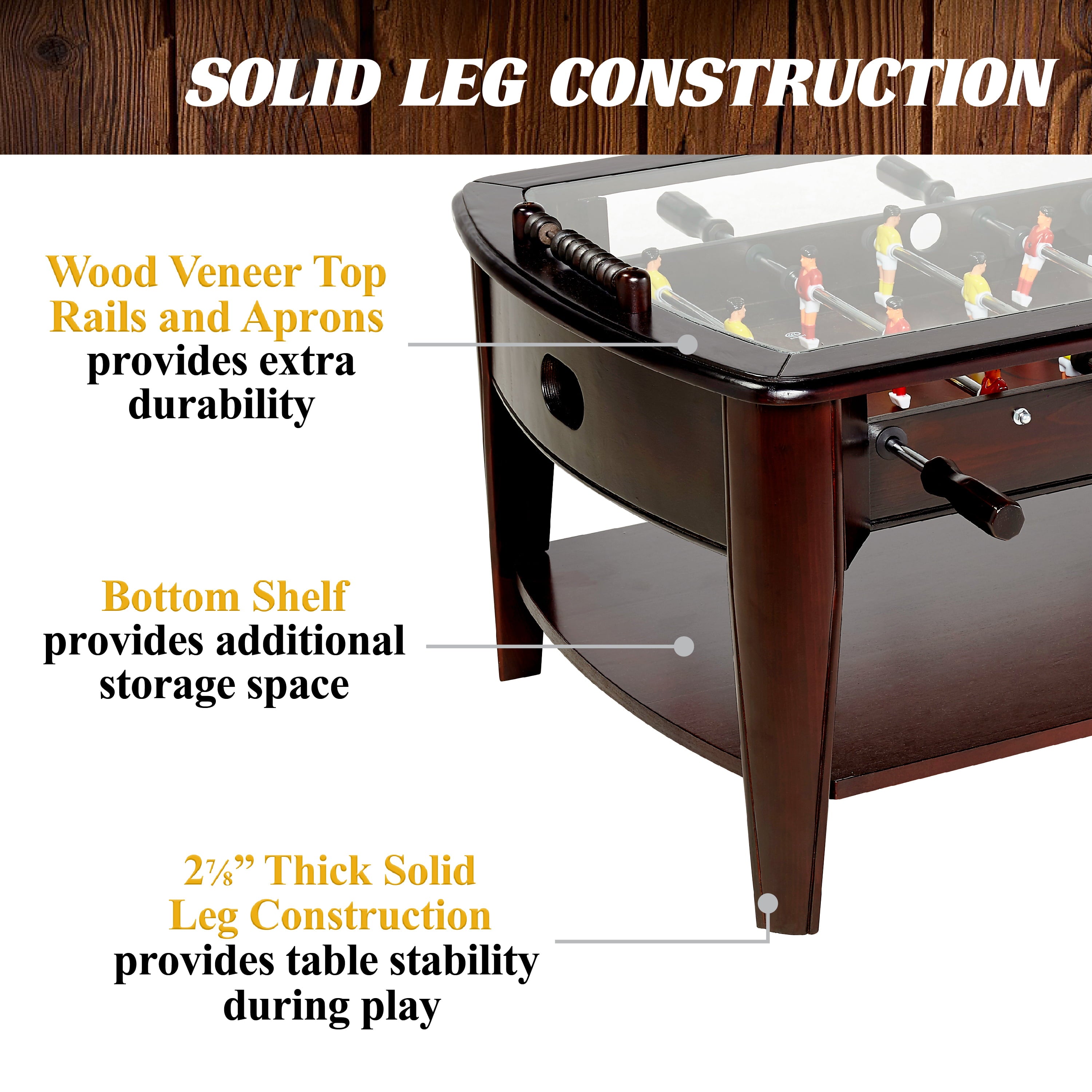 Barrington 42 Inch  Foosball Coffee Table