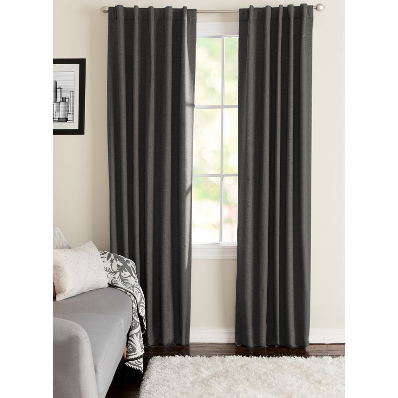 NATCO Wakefield Energy Textured Solid Blackout Window Curtain Panel