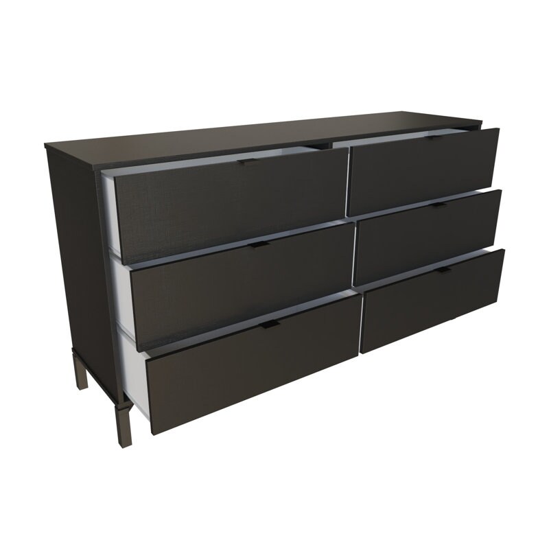 Modern 6 Drawer Dresser