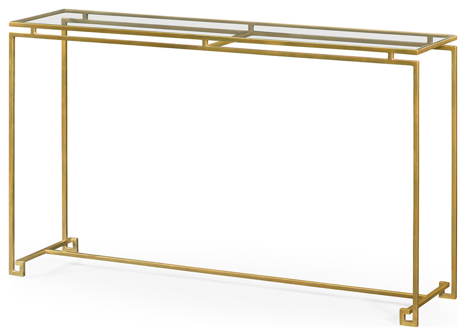 Art Deco Gilt Console Table   Contemporary   Console Tables   by English Georgian America  Houzz