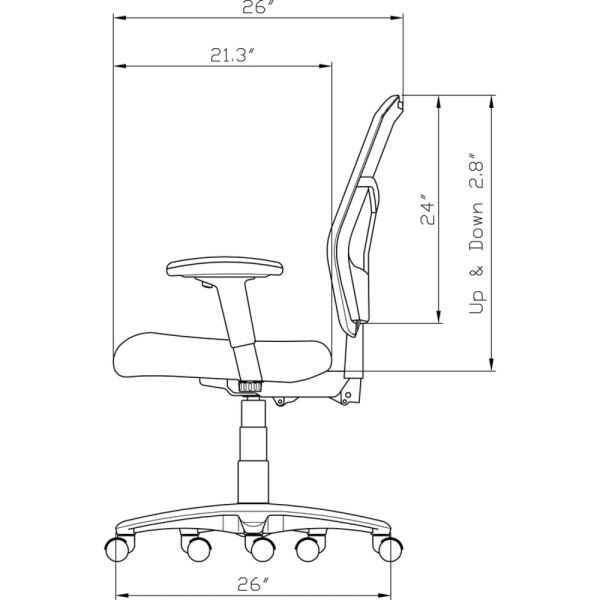 Lorell High-Back Mesh Office Chair