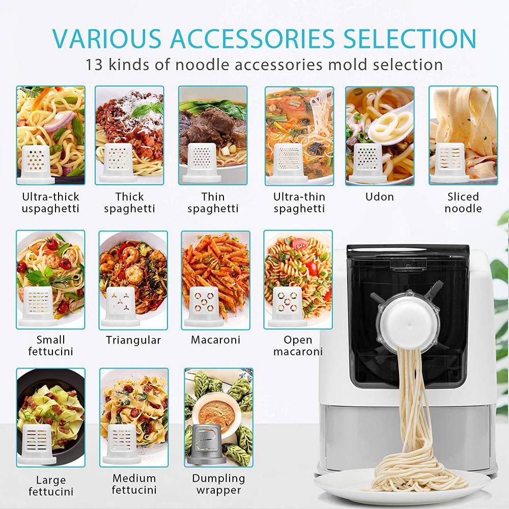 VIVOHOME 110V Electric Automatic Pasta Ramen Noodle Maker Machine with 13 Different Shapes X002NCSBVJ