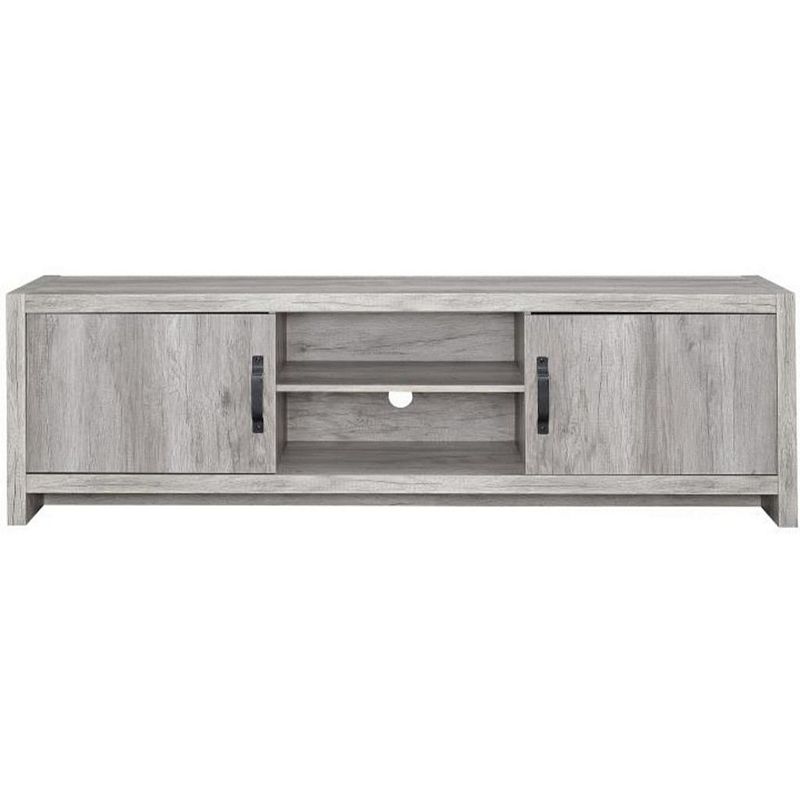 Marvelous driftwood tv console， Gray