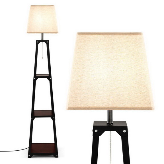 Costway 45812679 Trapezoidal Designed Floor Lamp w...