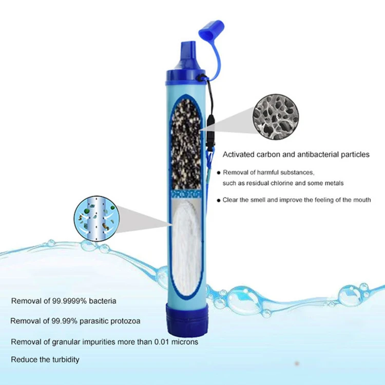 NEW Outdoor Water Purifier Camping Hiking Emergency Life Survival Portable Purifier Water Filter