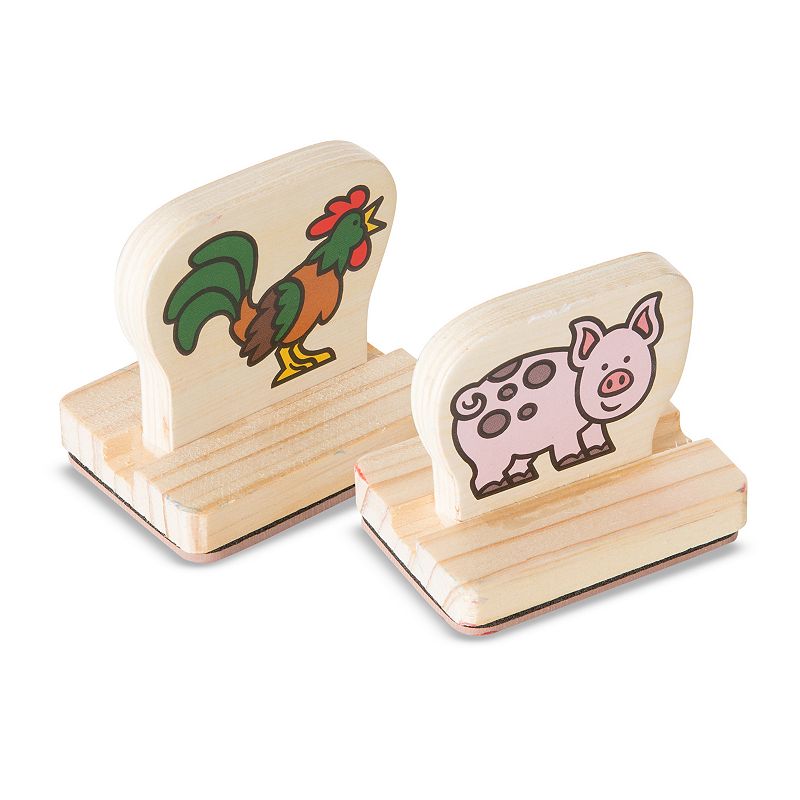 Melissa and Doug My First Wooden Stamp Farm Animals Set